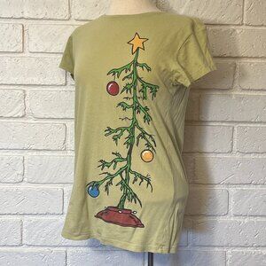 Grinch Christmas Tree Christmas Holiday cotton women’s t-shirt